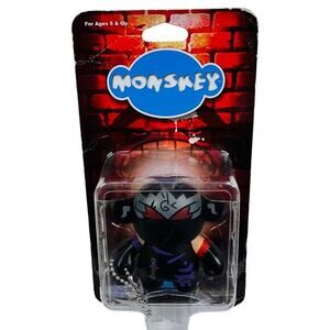 Bigatron Monskey Monkaiba Keychain Collectible Urban Vinyl Figure 2.5"‎ Toy